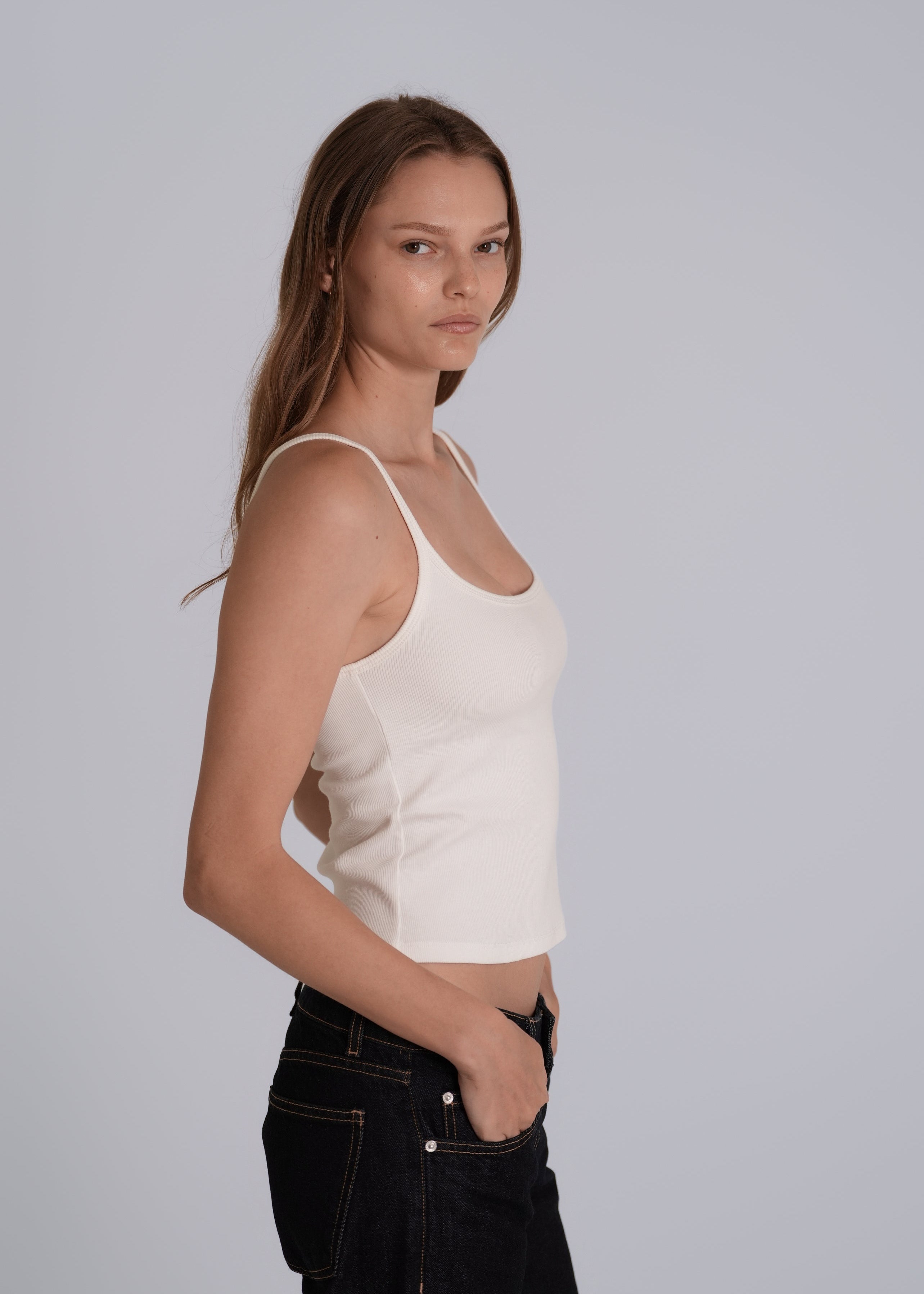 The Thin Strap Essential White