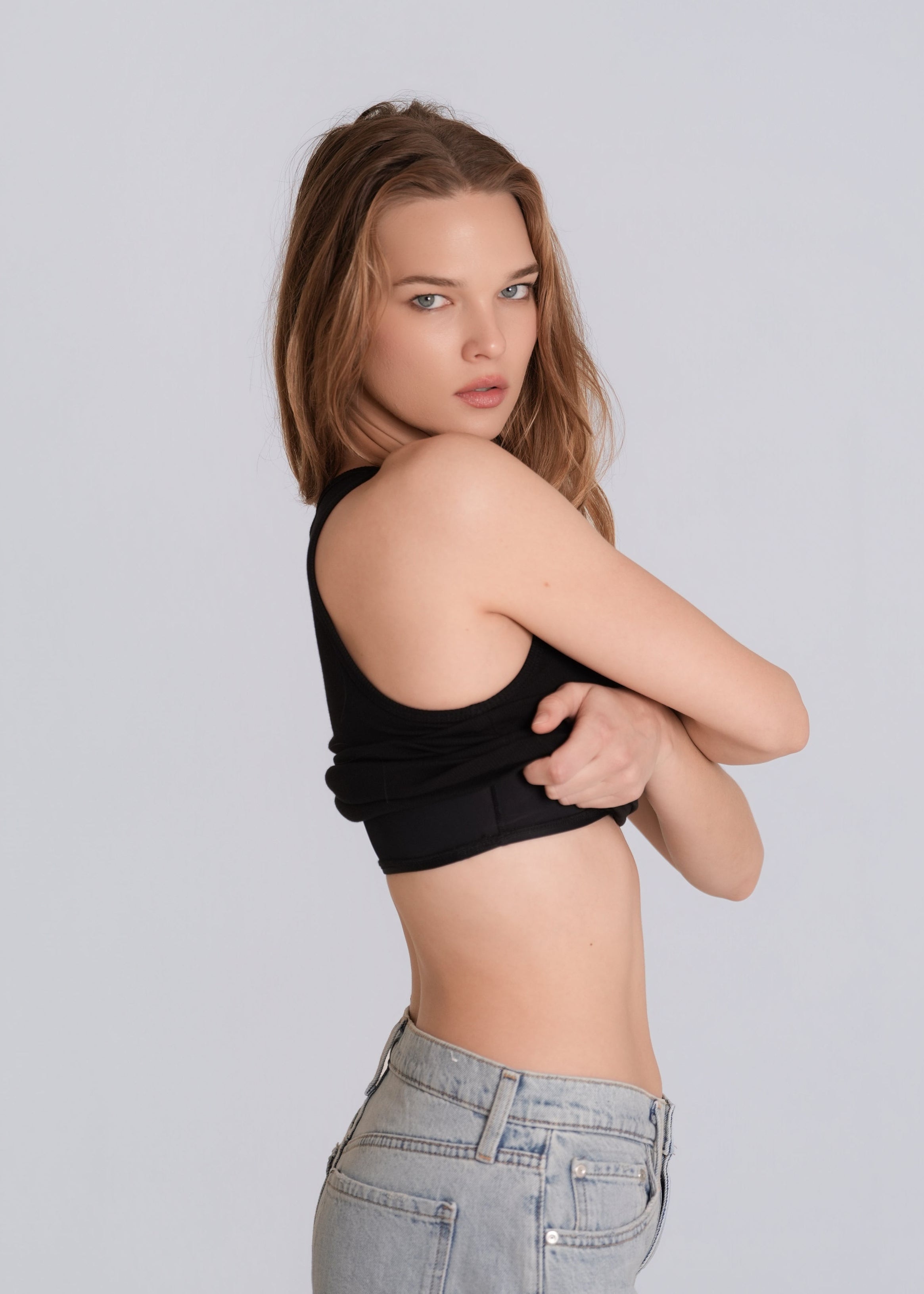 The Classic Ribbed Tank Black